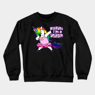 Dabbing Unicorn T-Shirt Tutu Unicorn Dab tshirt - Gift Tee Crewneck Sweatshirt